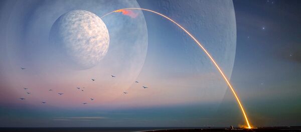 Un cuerpo celeste y un rayo - Sputnik Mundo