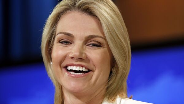 Portavoz del Departamento de Estado de EEUU, Heather Nauert, archivo - Sputnik Mundo