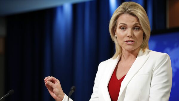 Portavoz del Departamento de Estado de EEUU, Heather Nauert, archivo - Sputnik Mundo