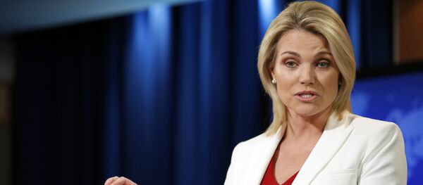 Portavoz del Departamento de Estado de EEUU, Heather Nauert, archivo - Sputnik Mundo