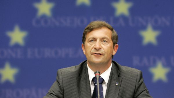 Karl Erjavec, el ministro de Asuntos Exteriores de Eslovenia Karl Erjavec, el ministro de Asuntos Exteriores de Eslovenia - Sputnik Mundo