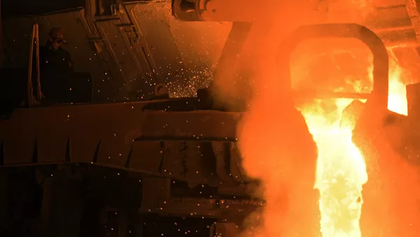 El horno Martin-Siemens en la planta de Vyksa