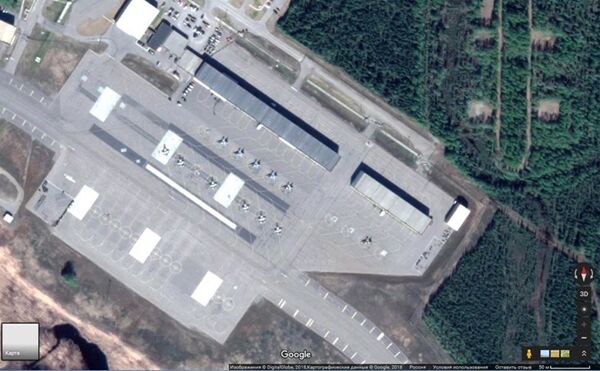 La base aérea Eielson en Alaska (EEUU), captura de pantalla de Google Maps - Sputnik Mundo