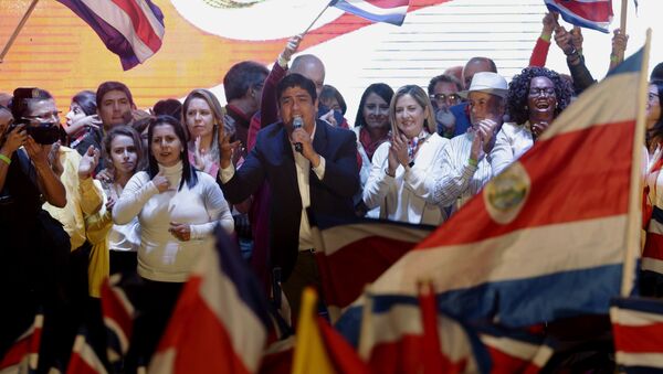 Carlos Alvarado, ganador de las elecciones presidenciales en Costa Rica - Sputnik Mundo