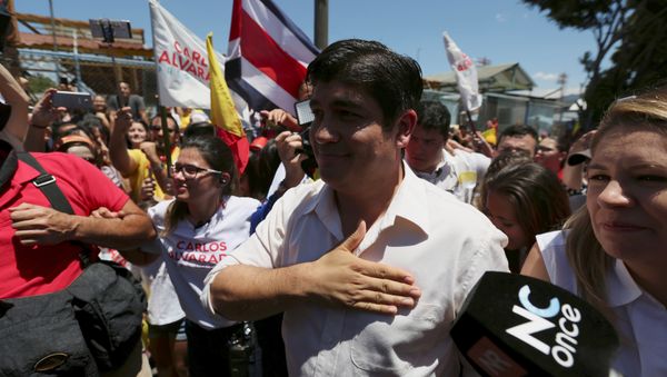 Carlos Alvarado, ganador de las elecciones presidenciales en Costa Rica Carlos Alvarado, ganador de las elecciones presidenciales en Costa Rica - Sputnik Mundo