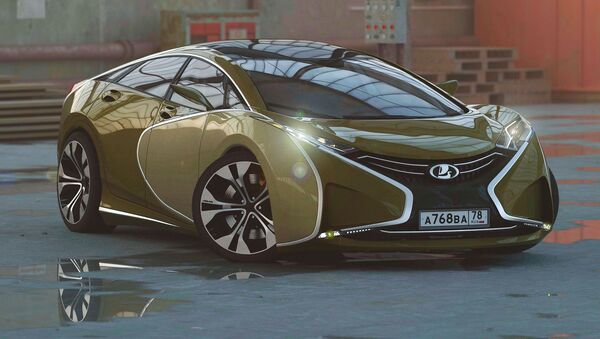 Superdeportivo Lada Questa (ilustración artística) - Sputnik Mundo