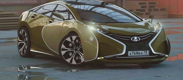 Superdeportivo Lada Questa (ilustración artística) - Sputnik Mundo