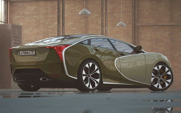 Superdeportivo Lada Questa (ilustración artística) - Sputnik Mundo