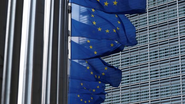 Banderas de la Unión Europea Banderas de la Unión Europea - Sputnik Mundo
