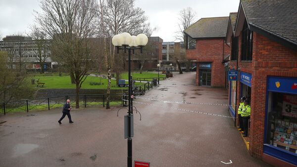 El lugar del envenenamiento de Serguéi Skripal, Salisbury, Reino Unido El lugar del envenenamiento de Serguéi Skripal, Salisbury, Reino Unido - Sputnik Mundo