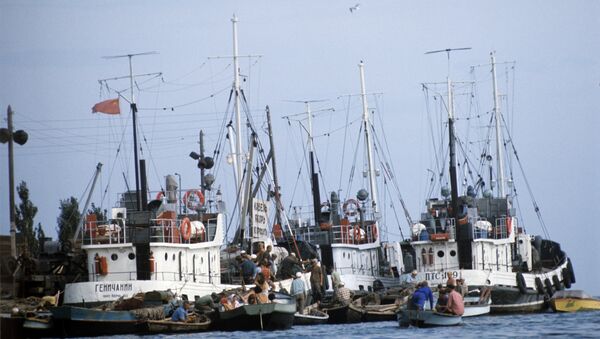 Un puerto de buques pesqueros en el mar de Azov - Sputnik Mundo