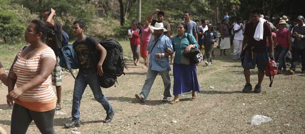Migrantes de América Central en Oaxaca, México (archivo) - Sputnik Mundo