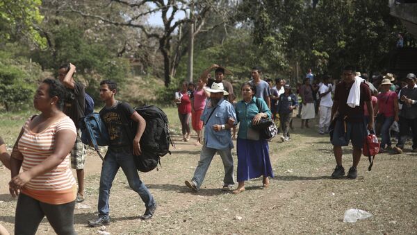 Migrantes centroamericanos en México (archivo) - Sputnik Mundo