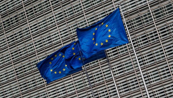 Banderas de la Unión Europea Banderas de la Unión Europea - Sputnik Mundo