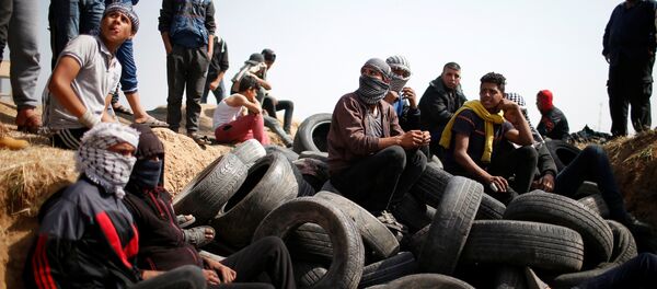 Protestas de los palestinos de Gaza en la frontera con Israel - Sputnik Mundo