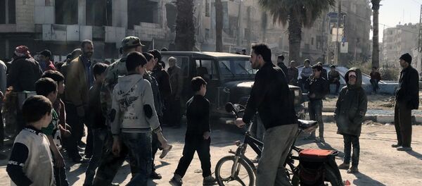 Los habitantes en Guta Oriental - Sputnik Mundo