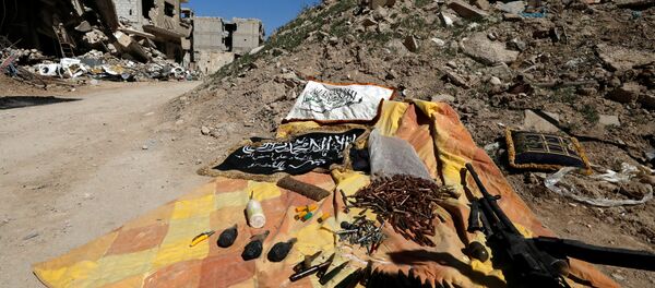 Las municiones de los terroristas en Siria (imagen referencial) Las municiones de los terroristas en Siria (imagen referencial) - Sputnik Mundo