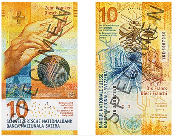 Billete de 10 francos suizos Billete de 10 francos suizos - Sputnik Mundo