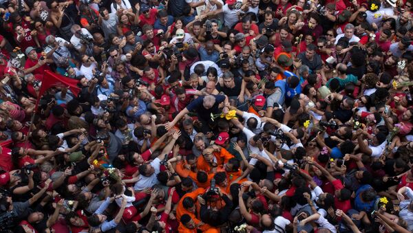 Lula da Silva, expresidente de Brasil, en São Bernardo do Campo - Sputnik Mundo