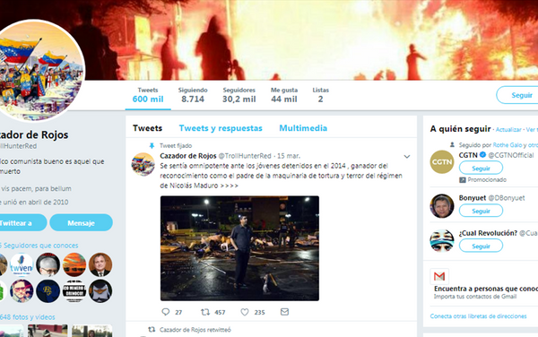 Cazador de Rojos en Twitter - Sputnik Mundo