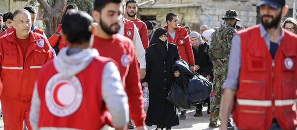 La Media Luna Roja de Siria La Media Luna Roja de Siria - Sputnik Mundo