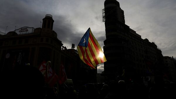 'Estelada', bandera independentista de Cataluña (imagen referencial) - Sputnik Mundo