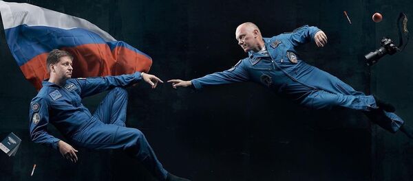 Los cosmonautas rusos Andréi Babkin y Oleg Artémev (imagen referencial) - Sputnik Mundo