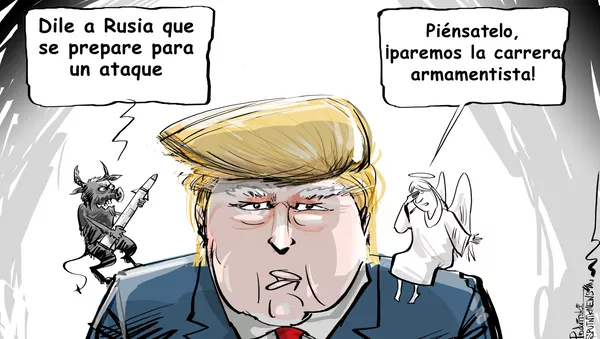 Ángel o demonio: la difícil lucha interna de Trump - Sputnik Mundo
