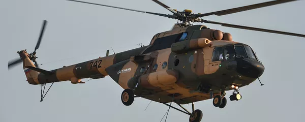 Un helicóptero ruso Mi-17V5 Un helicóptero ruso Mi-17V5 - Sputnik Mundo