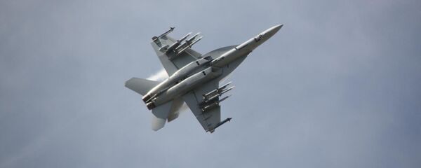 Un cazabombardero estadounidense F/A-18E/F Super Hornet - Sputnik Mundo