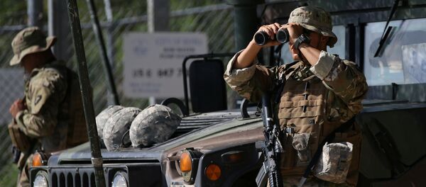 Guardia Nacional de EEUU en la frontera con México - Sputnik Mundo