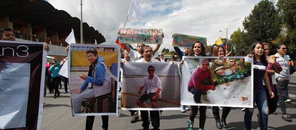 Retratos de los periodistas secuestrados - Sputnik Mundo