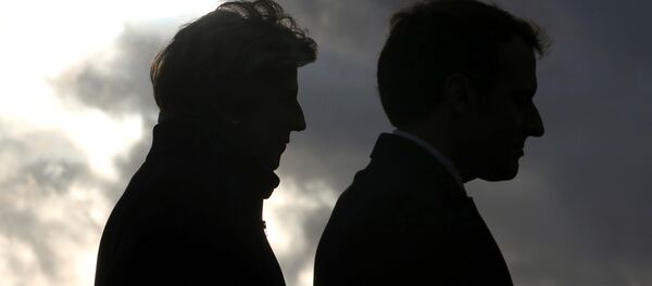 Theresa May, primera ministra del Reino Unido, y Emmanuel Macron, presidente de Francia Theresa May, primera ministra del Reino Unido, y Emmanuel Macron, presidente de Francia - Sputnik Mundo