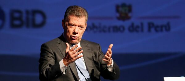 Juan Manuel Santos, presidente de Colombia - Sputnik Mundo