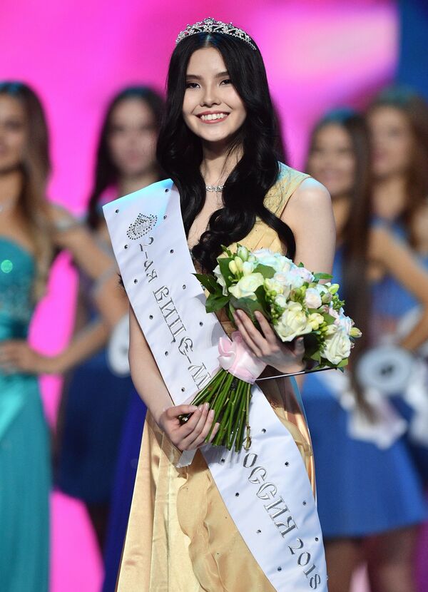 Una finalista del concurso Miss Rusia, Natalia Stróeva - Sputnik Mundo