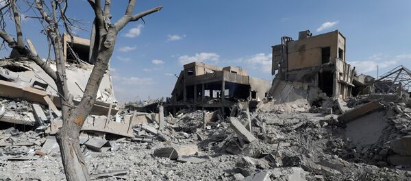 El destruido Centro de los Estudios Cientificos sirio en Damasco - Sputnik Mundo