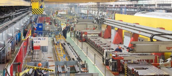 Talleres ferroviarios de alta tecnología de la empresa privada rusa Transmashholding. - Sputnik Mundo