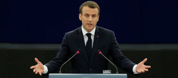 Emmanuel Macron, el presidente de Francia - Sputnik Mundo