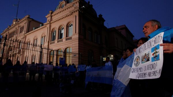 Familiares de los tripulantes del submarino desaparecido ARA San Juan - Sputnik Mundo
