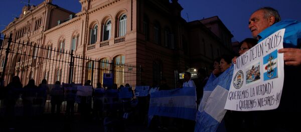 Familiares de los tripulantes del submarino desaparecido ARA San Juan - Sputnik Mundo