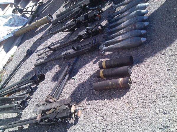 Municiones de terroristas en la ciudad siria de Duma  - Sputnik Mundo