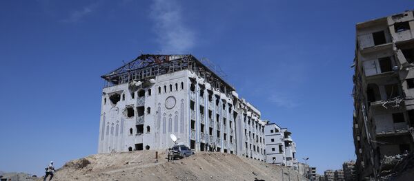 El lugar cerca del supuesto ataque químico en Duma, Siria - Sputnik Mundo