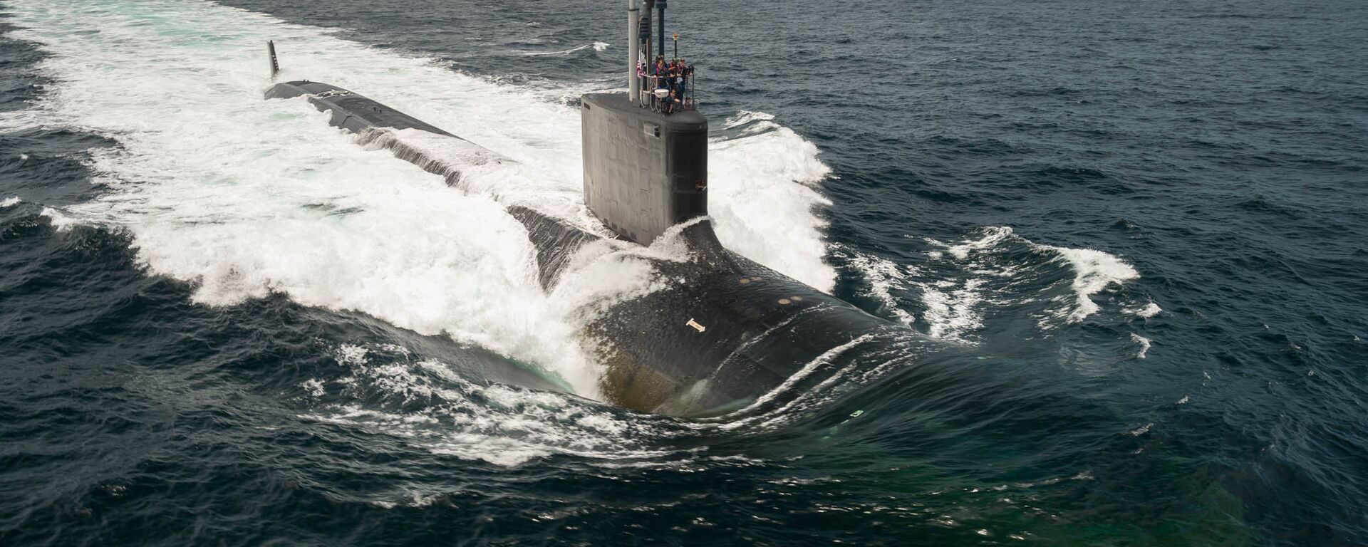 El submarino nuclear USS John Warner (SSN-785), de clase Virginia, participó en el bombardeo de Siria en la noche del 13 al 14 de abril de 2018. El submarino nuclear USS John Warner (SSN-785), de clase Virginia, participó en el bombardeo de Siria en la noche del 13 al 14 de abril de 2018. - Sputnik Mundo, 1920, 12.02.2022