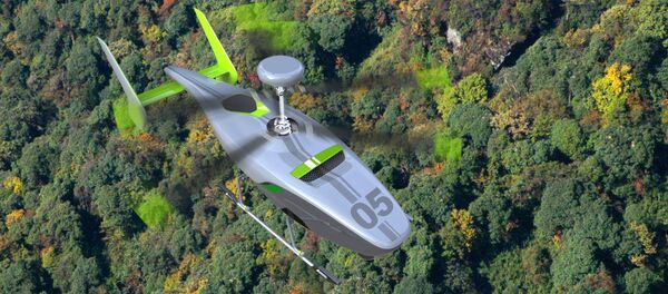 Helicóptero no tripulado VRT300 (imagen gráfica) - Sputnik Mundo