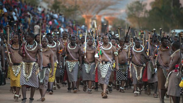 El rey de Suazilandia, Mswati III - Sputnik Mundo