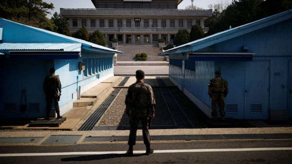 Área de Seguridad Compartida en la zona desmilitarizada de la frontera entre Corea del Norte y del Sur Área de Seguridad Compartida en la zona desmilitarizada de la frontera entre Corea del Norte y del Sur - Sputnik Mundo