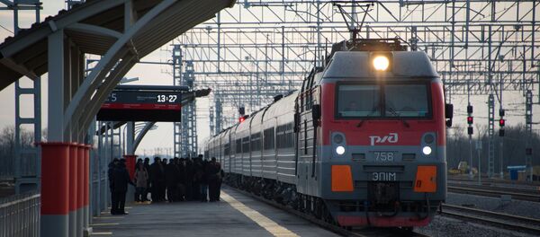 Un tren de RZhD Un tren de RZhD - Sputnik Mundo