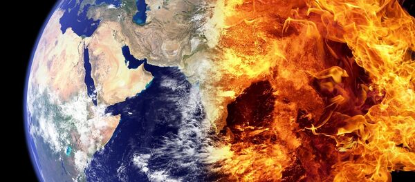 La Tierra en llamas (imagen referencial) - Sputnik Mundo