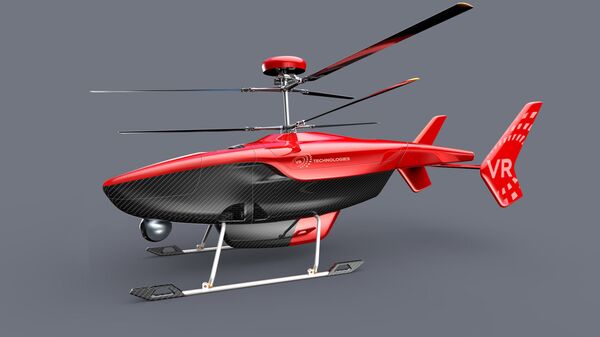 Helicóptero no tripulado VRT300 (imagen gráfica)  - Sputnik Mundo