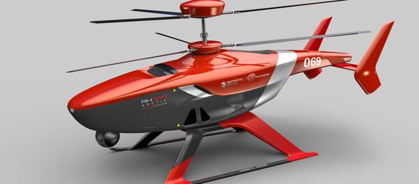 Helicóptero no tripulado VRT300 (imagen gráfico) - Sputnik Mundo